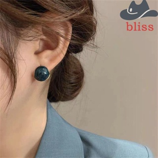 BLISS ต่างหู จี้ทรงเรขาคณิต ทองแดง เคลือบหู ออกแบบดี แฟชั่นชนกลุ่มน้อย สําหรับผู้หญิง