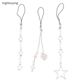 [highbuying] สายคล้องโทรศัพท์มือถือ จี้รูปดาว หัวใจน่ารัก สไตล์มินิมอล พร้อมส่ง