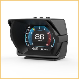 มาตรวัดความเร็วรถยนต์ HUD ยานพาหนะ เครื่องวัดความเอียง แบบดิจิทัล HUD Head Up Display Digital Speedometer พร้อมสัญญาณเตือนความเร็วเกิน kiath