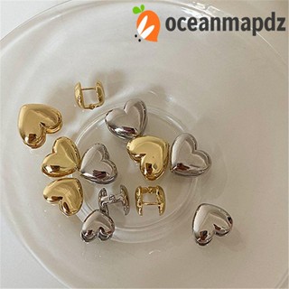 OCEANMAPDZ ต่างหูหัวเข็มขัด โลหะผสม สไตล์เกาหลี เรียบง่าย ของขวัญสําหรับผู้หญิง