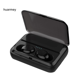 Huarmey F9 ชุดหูฟังสเตอริโอไร้สายบลูทูธ 50 HiFi พร้อมกล่องชาร์จ