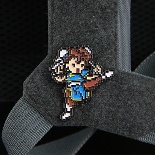 【Customized 】แพทช์เวลโคร ลายเกม Arcade Street Fighter Pixel Wind Chunli 3D สําหรับตกแต่งเสื้อแจ็กเก็ตยีน กระเป๋าเป้สะพายหลัง