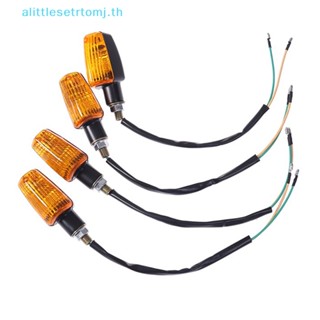 Alittlese หลอดไฟเลี้ยว ไฟกระพริบ DC 12V สําหรับรถจักรยานยนต์ 1 คู่