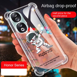 เคสซิลิโคนใส ลายนักบินอวกาศ NASA กันกระแทก สําหรับ Honor 90 Pro 5G honor90 Lite X8a 5G X6s X6 Magic 5 Lite