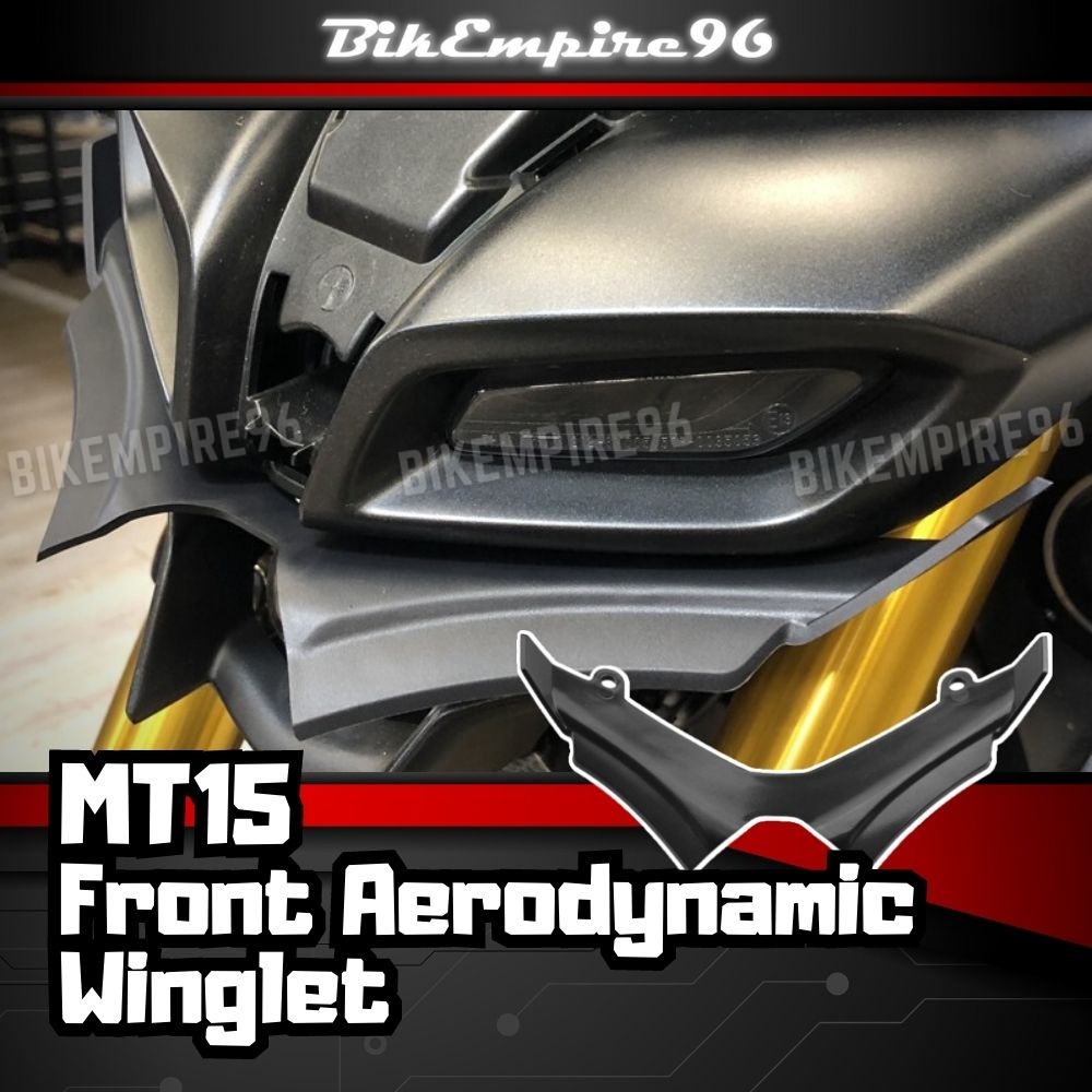 Yamaha MT15 Winglet Aerodynamic ด้านหน้า Beak จมูก Fairing Cowl Smooth Edge สําหรับความเสถียรที่เพิ่