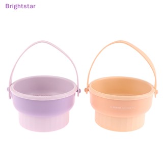 Brightstar ฟองน้ําซิลิโคน หลากสี สําหรับทําความสะอาดแปรงแต่งหน้า อายแชโดว์ รองพื้น