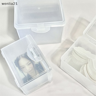 [wenlia21] กล่องเก็บโฟโต้การ์ด สติกเกอร์ใส สไตล์เกาหลี