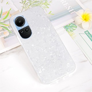 พร้อมส่ง เคสโทรศัพท์ซิลิโคน TPU นิ่ม แบบใส กันกระแทก ลายเปลือกหอยทะเล สําหรับ OPPO Reno10 Pro Pro+ Plus Reno 8T 8 7 Pro A78 5G 4G 2023