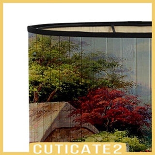 [Cuticate2] โคมไฟแขวนเพดาน พิมพ์ลายกลอง แฮนด์เมด สไตล์เรโทร สําหรับตกแต่งบ้าน ห้องนอน