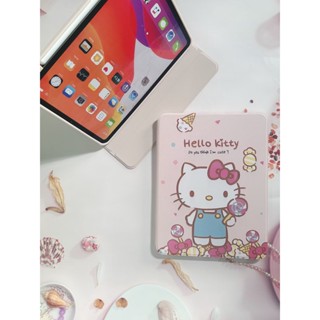 เคสไอเเพด hello kitty Air1/2/34/5 10 9gen5/6/7/8/9/10 2022  pro11 โปร11นิ้ว 360°หมุนตั้ง เคสหนังอะคริลิคใส case for ipad