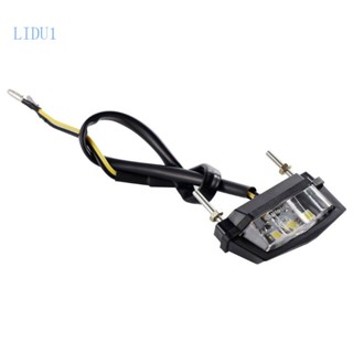 Lidu1 ไฟท้าย LED 12V ขนาดเล็ก สําหรับติดป้ายทะเบียนรถมอเตอร์ไซค์