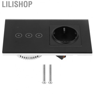 Lilishop Multifunction Smart Wall Switch W/Socket WiFi Socket For EU 95‑25 US