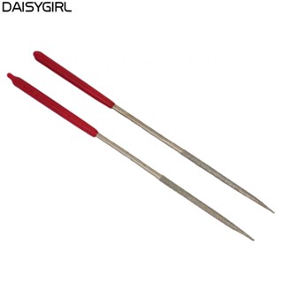 【DAISYG】ตะไบเพชร โทนสีเงิน และเครื่องมือสีแดง 3 X 140 มม. 2 ชิ้น