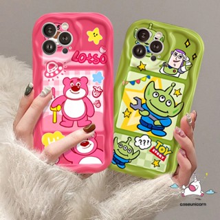 เคสโทรศัพท์มือถือ Tpu นิ่ม ขอบโค้ง ลายการ์ตูนหมีสตรอเบอร์รี่ เอเลี่ยน 3D สําหรับ Infinix Hot 30i 8 9 10Lite Note 12 G96 Smart 6Plus 6 7 5 Hot 10 12 11 30 20 8 9 Play