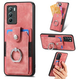 เคสโทรศัพท์มือถือ พร้อมแหวนแม่เหล็ก และช่องใส่บัตร สําหรับ VIVO Y11 Y17 Y15 Y12 Y3 Y20A Y20G Y30G Y15S Y10 Y20S Y12S Y12A Y12G Y11S Y20i QOO-U1X