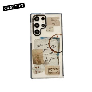 เคสโทรศัพท์มือถือแบบใส ลายแท็กคะแนนดนตรี CASETiFY สําหรับ Samsung Galaxy S20 S21 S22 S23 Ultra S20+ S21+ S22+ S23 Plus