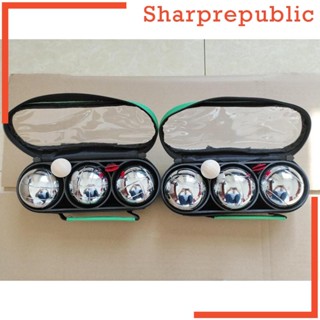 [Sharprepublic] Bocce Balls ชุดลูกบอล พร้อมเคส และลูกบอล 3 ลูก และเชือกตวง ลูกบอลโยนหลังบ้าน สําหรับครอบครัว เกม ปาร์ตี้ สนามหญ้า ครอบครัว เด็ก