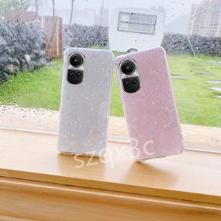 พร้อมส่ง เคสโทรศัพท์มือถือ ซิลิโคนนิ่ม ลายเปลือกหอยน่ารัก ระยิบระยับ สําหรับ OPPO Reno10 Pro+ 5G Reno 10 Pro Plus A78 A58 4G 2023 OPPOA78 Reno10Pro