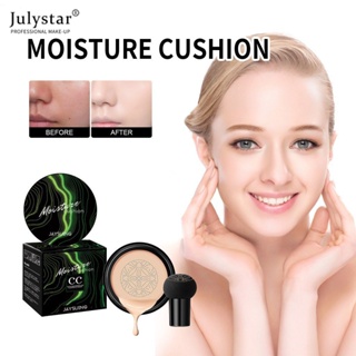 JULYSTAR Jaysuing หัวเห็ด 3 สี Ready Stock Air Cushion คอนซีลเลอร์ Natural Repairing Isolation Light Base แต่งหน้า Moisturizing Foundation