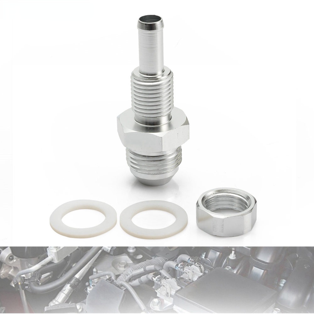 อะแดปเตอร์ข้อต่อท่ออลูมิเนียม AN6 AN8 Flare Male Bulkhead To 5/16 นิ้ว หรือ 3/8 นิ้ว สําหรับปั๊มเชื้อเพลิง ยานพาหนะ ยานพาหนะ