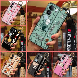 Cute Phone Holder Phone Case For VIVO S17 Pro/S17 protective Cover Soft Silicone Soft Case Waterproof Fashion Design Shockproof