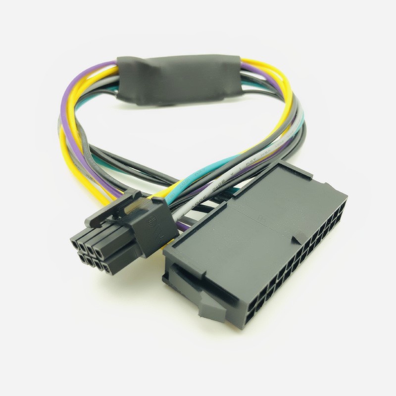 24 Pin to 8 Pin ATX PSU Power Adapter Cable ใช้งานร่วมกับ DELL Optiplex 3020 7020 9020 Precision T17