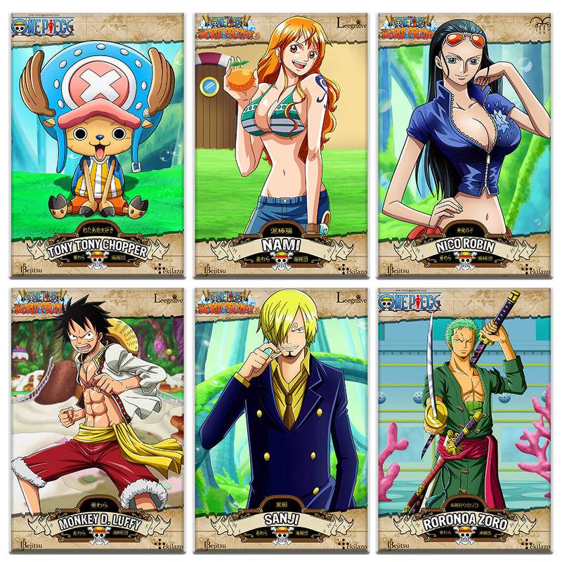 ชุดโปสเตอร์หมวกฟาง รูปการ์ตูนอนิเมะ Luffy and Zoro Illuminate Your Room