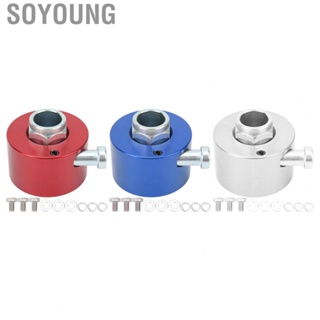 Soyoung Steering Wheel Hub Adapter  Quick Release Kit 3/4in Shaft Rustproof Strong for 3 Hole