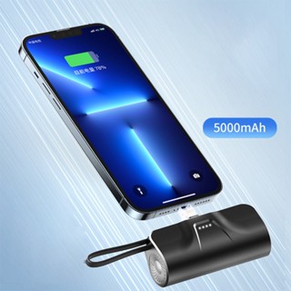 ใหม่ พาวเวอร์แบงค์ 5000mah 20W ขนาดเล็ก ชาร์จเร็ว แบบพกพา สําหรับ iPhone และ Android 2023