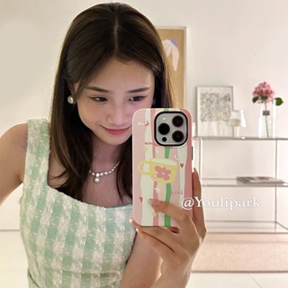 Ins ใหม่ เคสโทรศัพท์มือถือ กันตก ป้องกัน ลายดอกไม้ผู้หญิง สําหรับ Apple Iphone 14promax 13 11 14pro 13pro 14