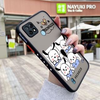 เคสซิลิโคนใส ขอบสี่เหลี่ยม กันกระแทก ลายการ์ตูน Pochacco น่ารัก สําหรับ Realme C21 C21Y C25Y C33