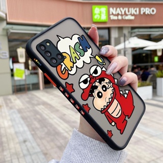 เคสซิลิโคนใส ขอบสี่เหลี่ยม กันกระแทก ลายการ์ตูนชินจัง สําหรับ Samsung galaxy A31 M31 Prime