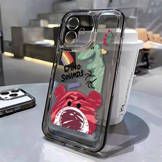 ใหม่ เคสโทรศัพท์มือถือนิ่ม กันกระแทก ลายไดโนเสาร์ สตรอเบอร์รี่ หมี สําหรับ Apple Iphone 13 14Promax 11 12 7 8p