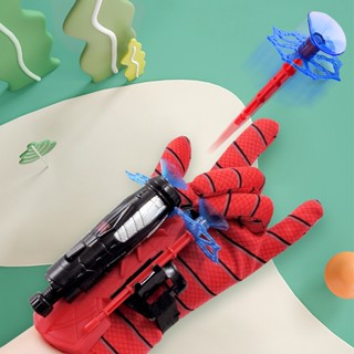 ขายร้อน Spiderman Launcher เปิดตัว Soft Bullet Jet Gloves Spiderweb ไหมพ่นข้อมือ