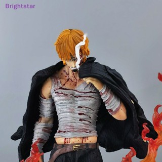 Brightstar ใหม่ โมเดลฟิกเกอร์ PVC อนิเมะวันพีช สูบบุหรี่ Vin Sanji ของเล่น สําหรับเด็ก