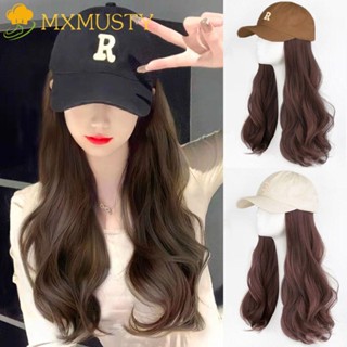 Mxmusty วิกผมเบสบอลสังเคราะห์ สีกากี สีเบจ ระบายอากาศ สีน้ําตาล ทนความร้อน สําหรับผู้หญิง