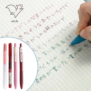 ชุดเครื่องเขียน ปากกากด สีสันสดใส แบบเรียบง่าย สําหรับผู้หญิง จํานวน 4 ชิ้น
