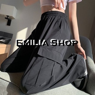 EMILIA SHOP  กางเกงขายาว กางเกง คาร์โก้ กางเกง  Chic Unique สวย ทันสมัย A90M02H 36Z230909