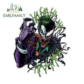 Earlfamily สติกเกอร์ ลาย Joker สําหรับติดตกแต่งรถยนต์ แล็ปท็อป 13 ซม. x 10.5 ซม.