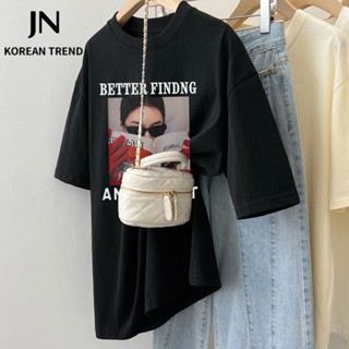 JN Studio  เสื้อยืด ครอป เสื้อยืดผู้หญิง สไตล์เกาหลี  Korean Style ทันสมัย Trendy Comfortable A99J0QQ 36Z230909