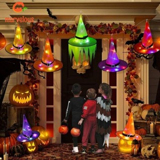 [Halloween Decor] หมวกแม่มดเรืองแสง LED สําหรับปาร์ตี้ฮาโลวีน