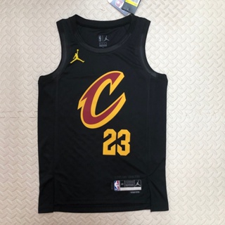 Season 23 Cleveland Cavaliers รองเท้าลําลอง สีดํา สไตล์เรโทร เสื้อกีฬา 23 Jersey #23 เสื้อกั๊กบาสเก็ตบอล James Shirt Au Version