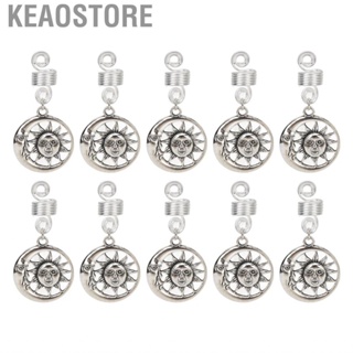 Keaostore Beard Jewelry  DIY 10pcs Dreadlocks Fashionable Alloy for Men Women Party