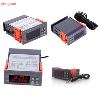 (YGD) เทอร์โมสตัทควบคุมอุณหภูมิดิจิทัล 12V 24V 110V 220V STC-1000 พร้อม NTC