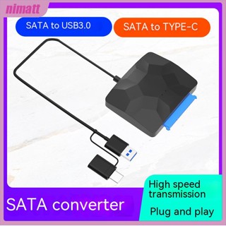 Ni สายเคเบิลอะแดปเตอร์แปลงฮาร์ดไดรฟ์ Usb type-c3.0 เป็น Sata 2.5 นิ้ว 3.5 นิ้ว