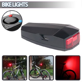 USB Intelligent Remote Control Anti-Theft Bicycle Tail Light Alarm Horn Light