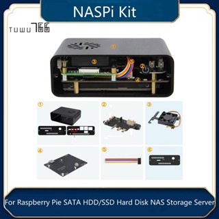 Naspi ชุดเคสโลหะ บอร์ดขยาย X823 บอร์ด X-C1 อะไหล่พัดลม PWM สําหรับฮาร์ดดิสก์ Raspberry Pie SATA HDD SSD NAS