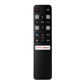 รีโมตคอนโทรล RC802V FNR1 สําหรับ TCL Voice TV Netflix YouTube 40S330