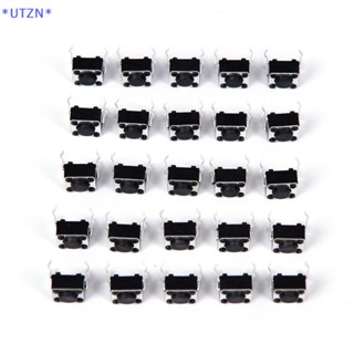 Utzn&gt; ใหม่ ปุ่มกดไมโครสวิตช์ ทองแดง 6x6x4.3 มม. 4pin 50 ชิ้น