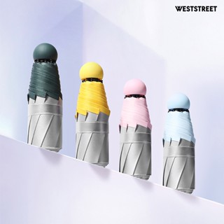 Weststreet ร่มกันแดด กันฝน น้ําหนักเบา แบบพกพา พับได้ สําหรับเดินทาง